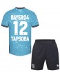 Bayer Leverkusen Edmond Tapsoba #12 Ausweichtrikot für Kinder 2023-24 Kurzarm (+ Kurze Hosen)